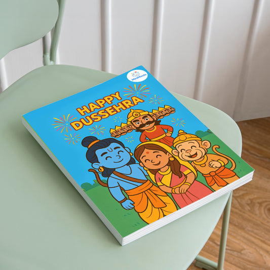 Dussehra Digital Coloring Book for Kids | Instant Download Printable Activity Pages